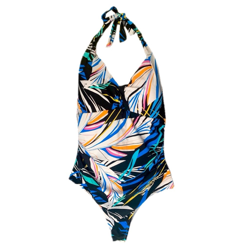 Anne Cole Control Tropical Colorful Swimsuit